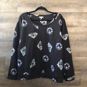 Juicy Couture Scuba Knit Sweatshirt sz XL